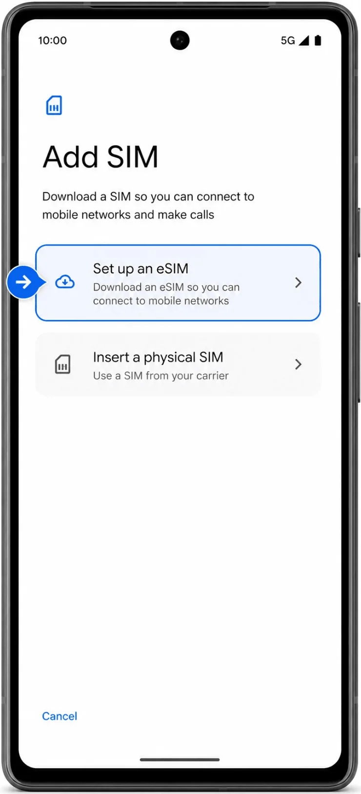 Set Up eSIM 6a