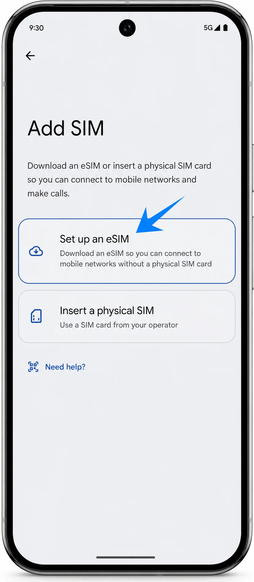 Set Up eSIM Pixel 9 Pro