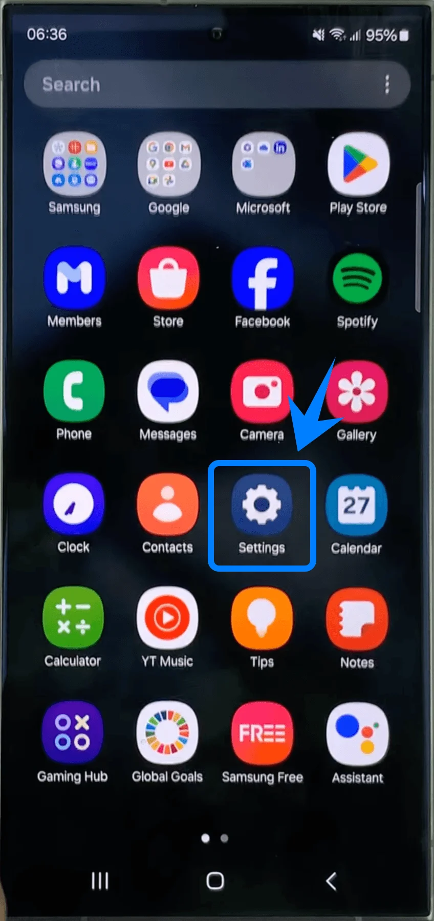 Settings S24 Ultra