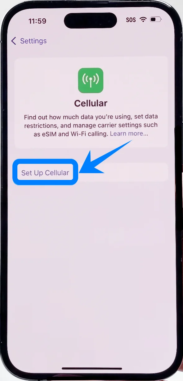 Set Up Cellular 14 PM