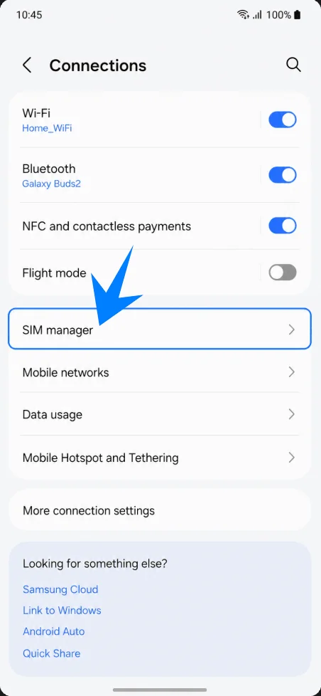 SIM Manager A54