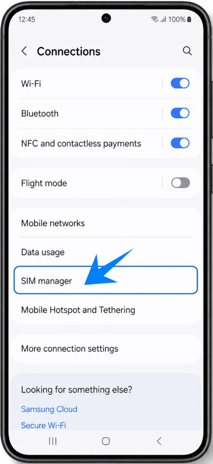 SIM Manager S23 FE