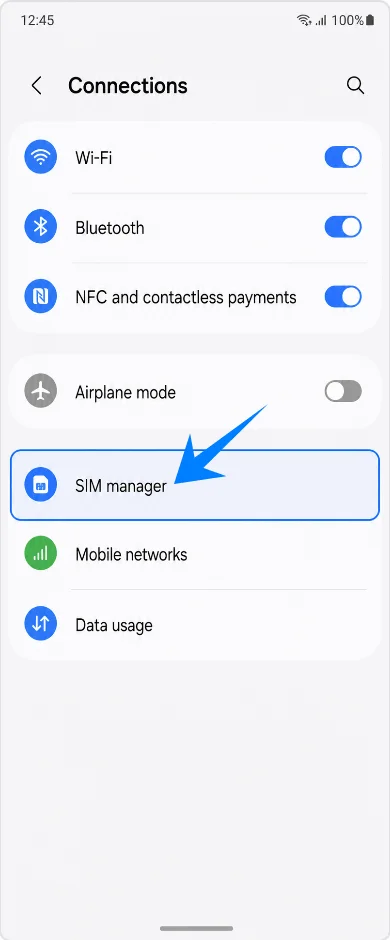 SIM Manager Z Flip4