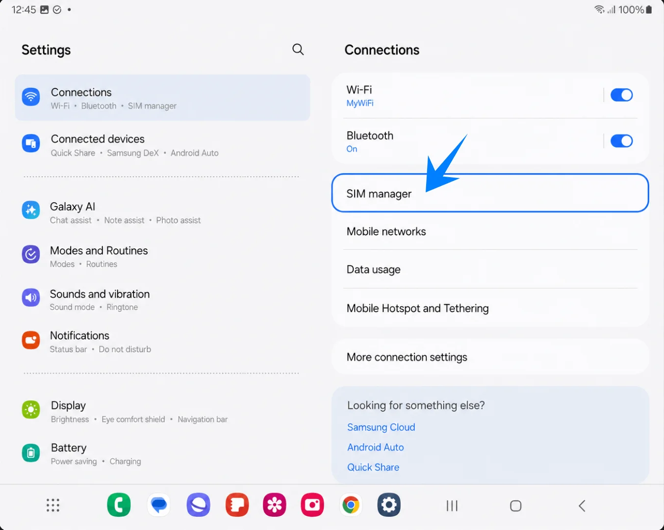 SIM Manager Z Fold3