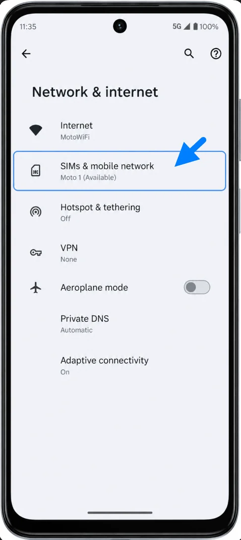 SIMs and Mobile Network G52J