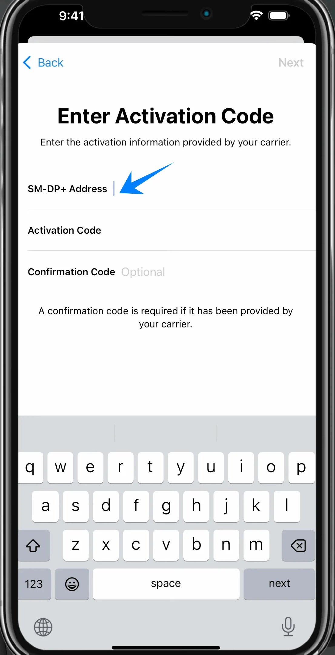 SM-DP Address 11