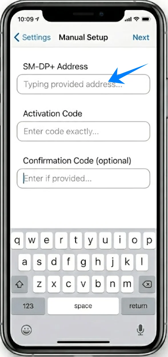 SM-DP Address 11 Pro