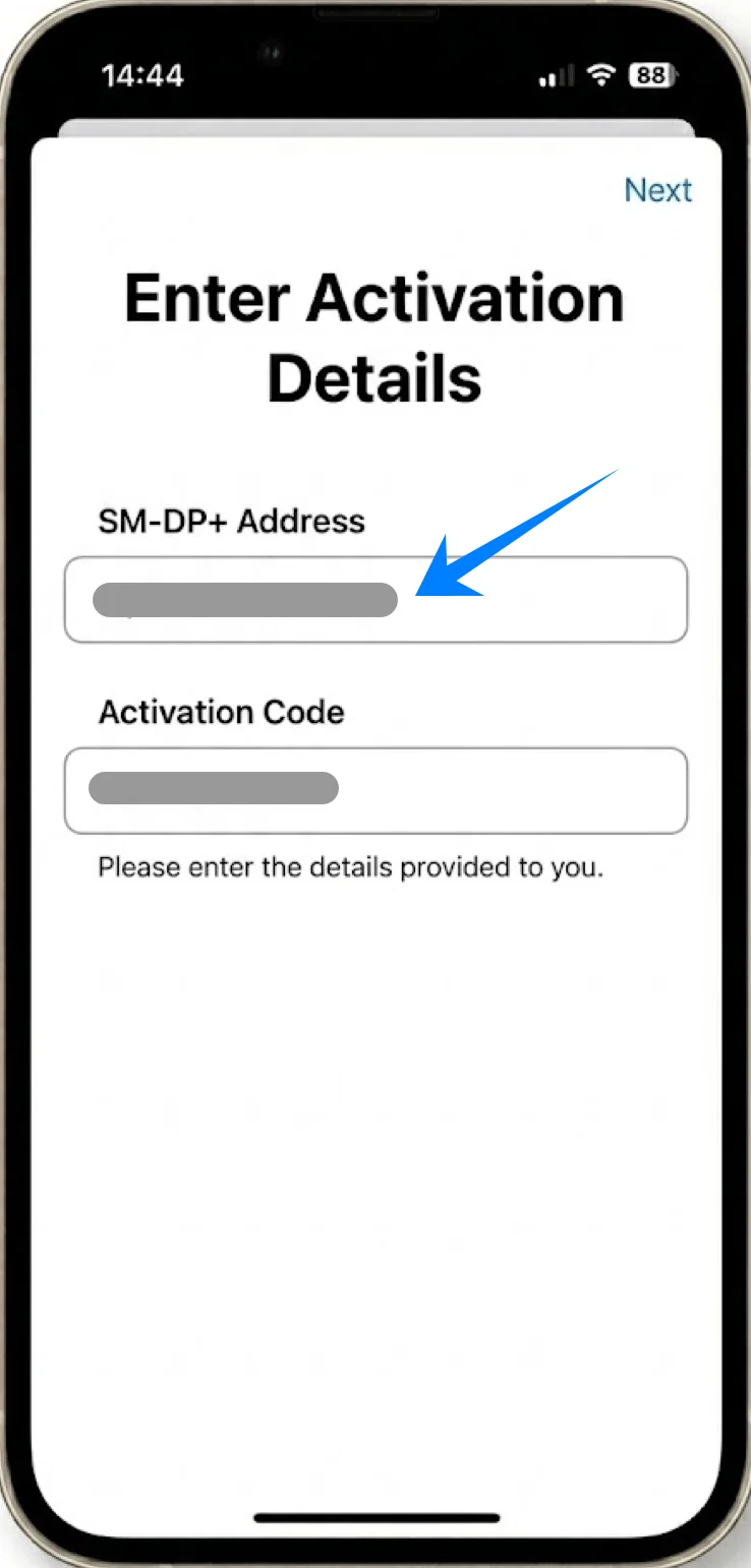 SM-DP Address 13