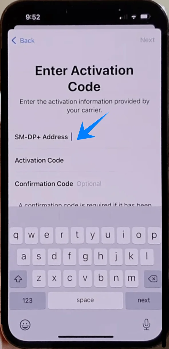 SM-DP Address 13 PM