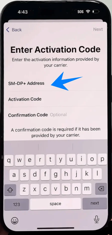 SM-DP Address 14 Pro