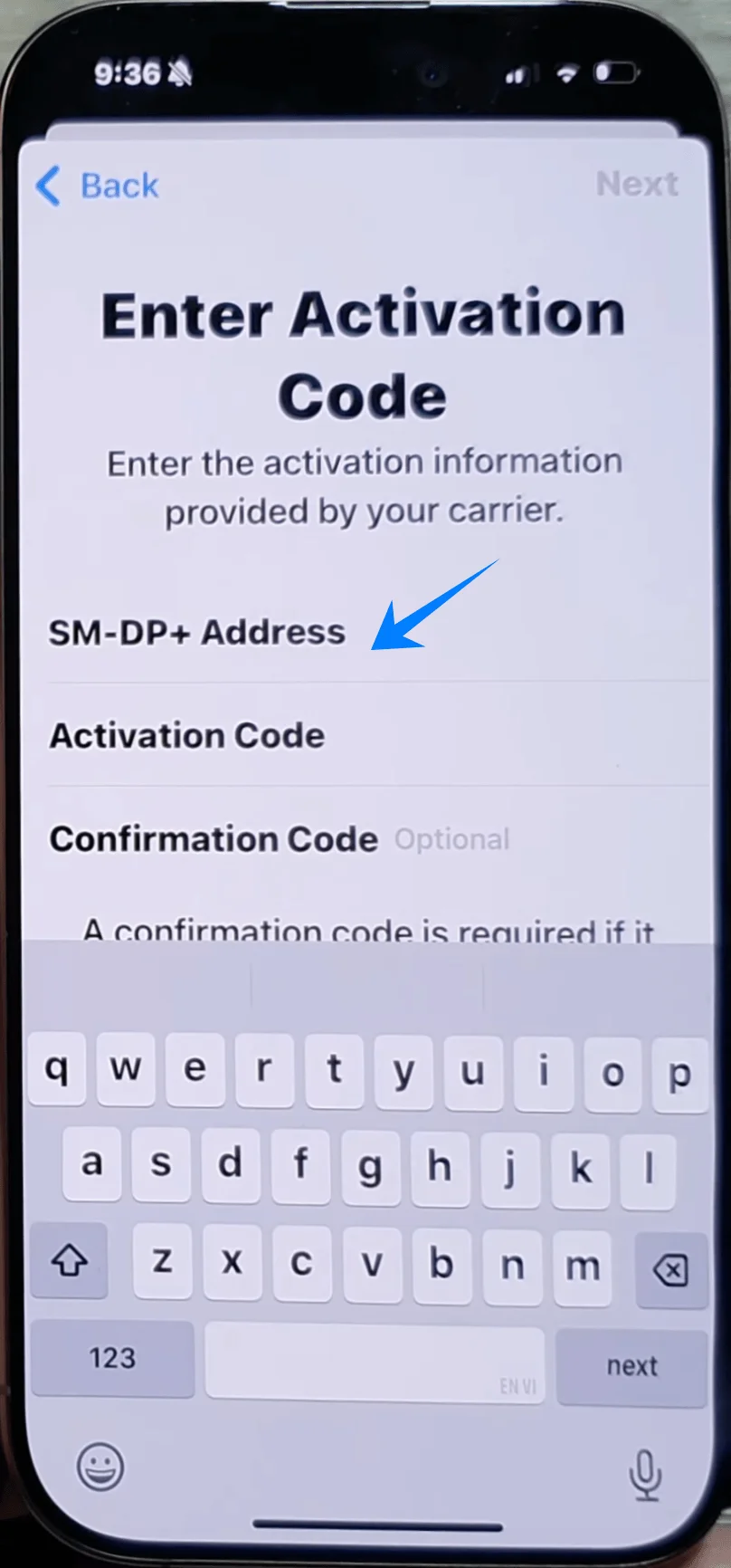SM-DP Address 16