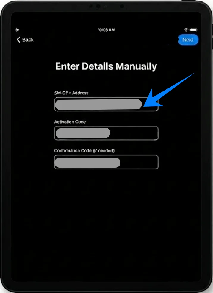 SM-DP Address Air
