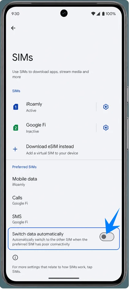 Switching Data 8 Pro