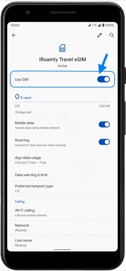Use eSIM 3a