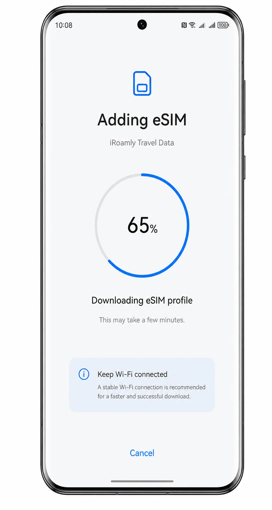 Wait for eSIM Activation on Huawei Pura 70 Pro Wait for eSIM Activation on Huawei Pura 70 Pro