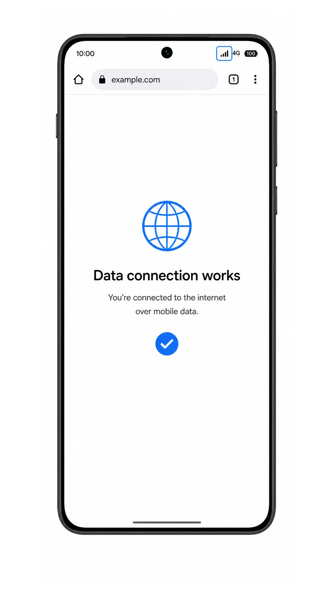 Motorola Razr 2025 mobile data test screen showing iRoamly selected