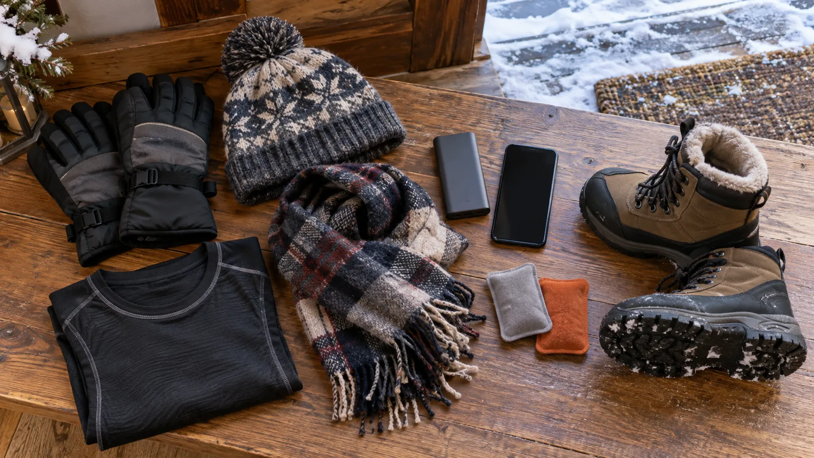 Essential winter clothing and phone gear for Harbin