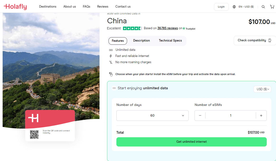 Holafly China  Esim Plans