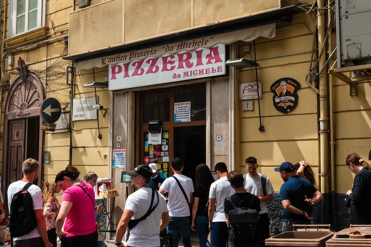 Pizza at Da Michele