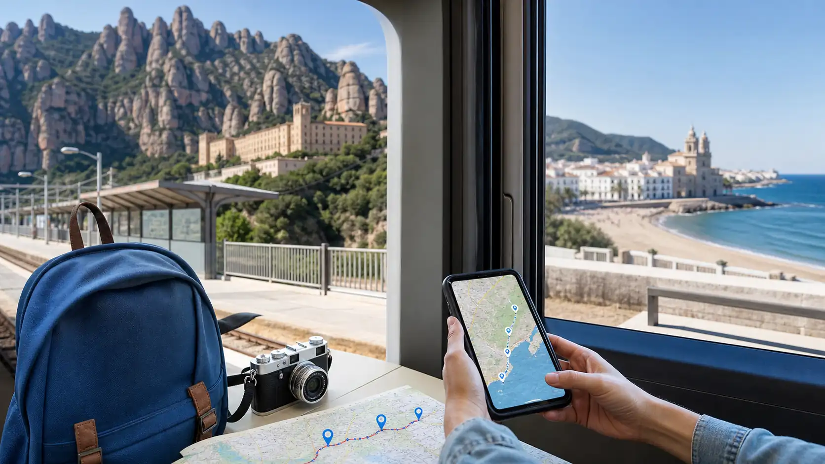 Barcelona day trip planning for Montserrat Girona and Sitges Barcelona Tagesausflug Planung für Montserrat Girona und Sitges