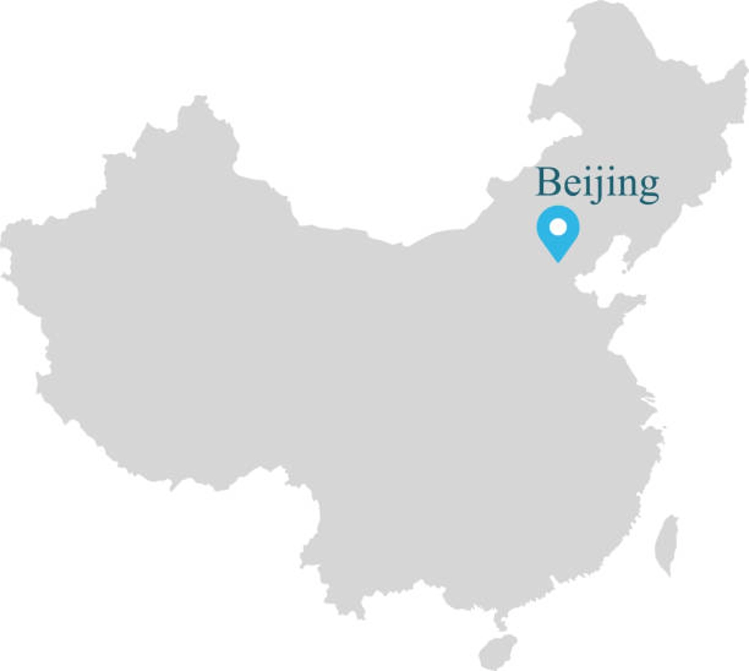 北京在地圖上