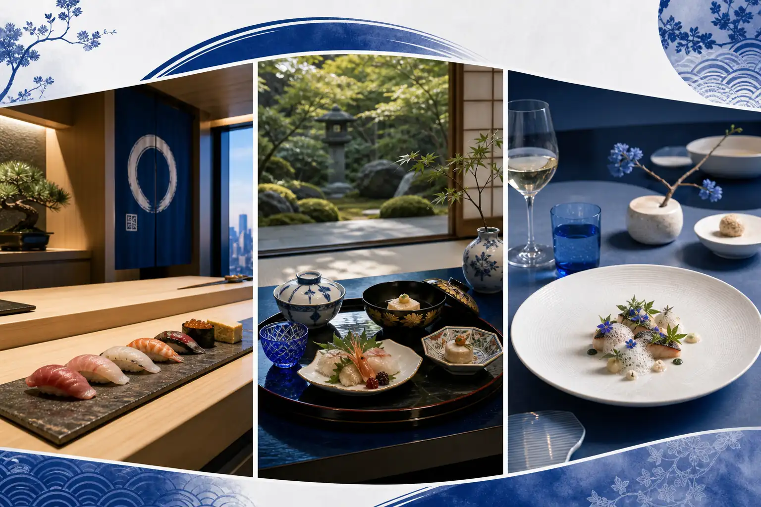 Comparison of sushi, kaiseki, and modern tasting-menu dining styles in Japan Comparison of sushi, kaiseki, and modern tasting-menu dining styles in Japan