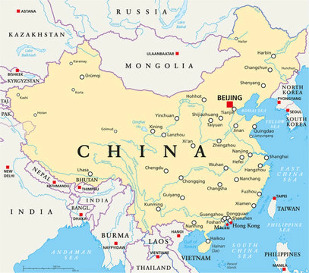 地圖上的中國