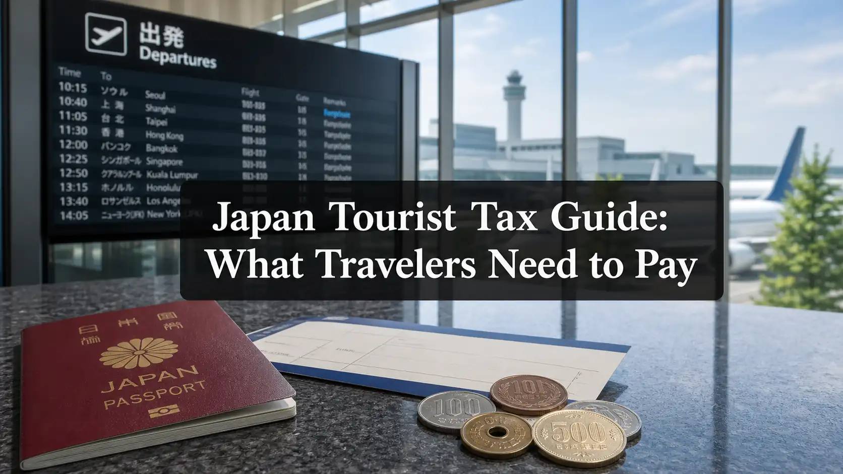Japan Tourist Tax Guide: What Travelers Need to Pay Japan Tourist Tax Guide: What Travelers Need to Pay airport departure hero image
