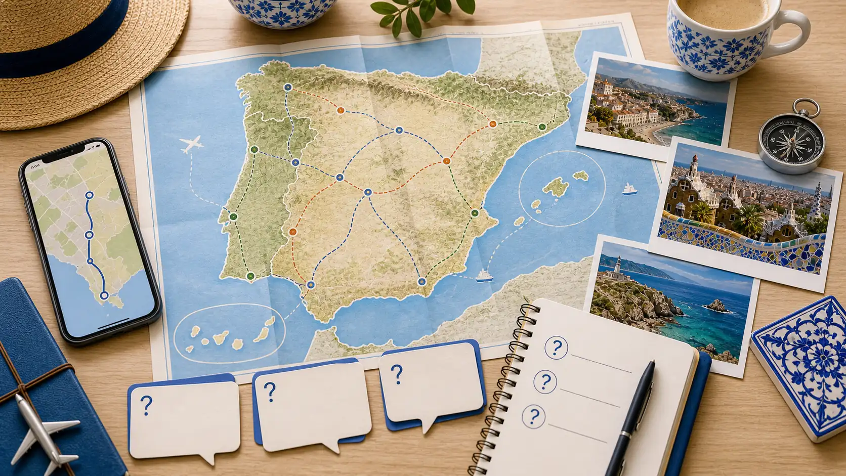 Spain and Portugal map planning notebook for frequently asked questions Spain and Portugal map planning notebook for frequently asked questions