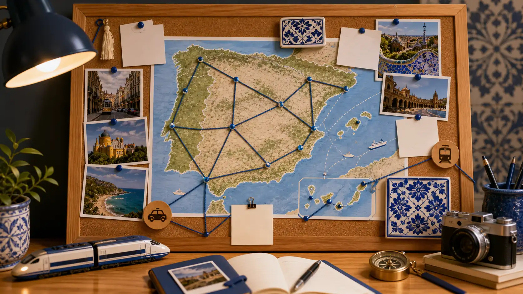 Spain and Portugal final route board for Iberia travel planning Spain and Portugal final route board for Iberia travel planning