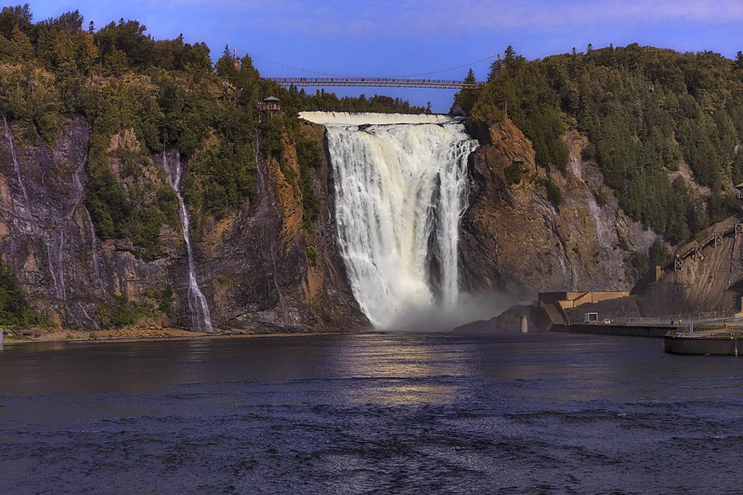 Montmorency Falls in Canada Quebec
