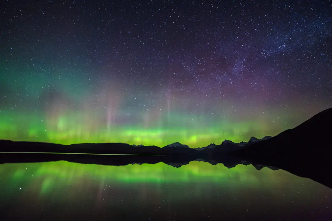 Northern Lights in Glacier National Park