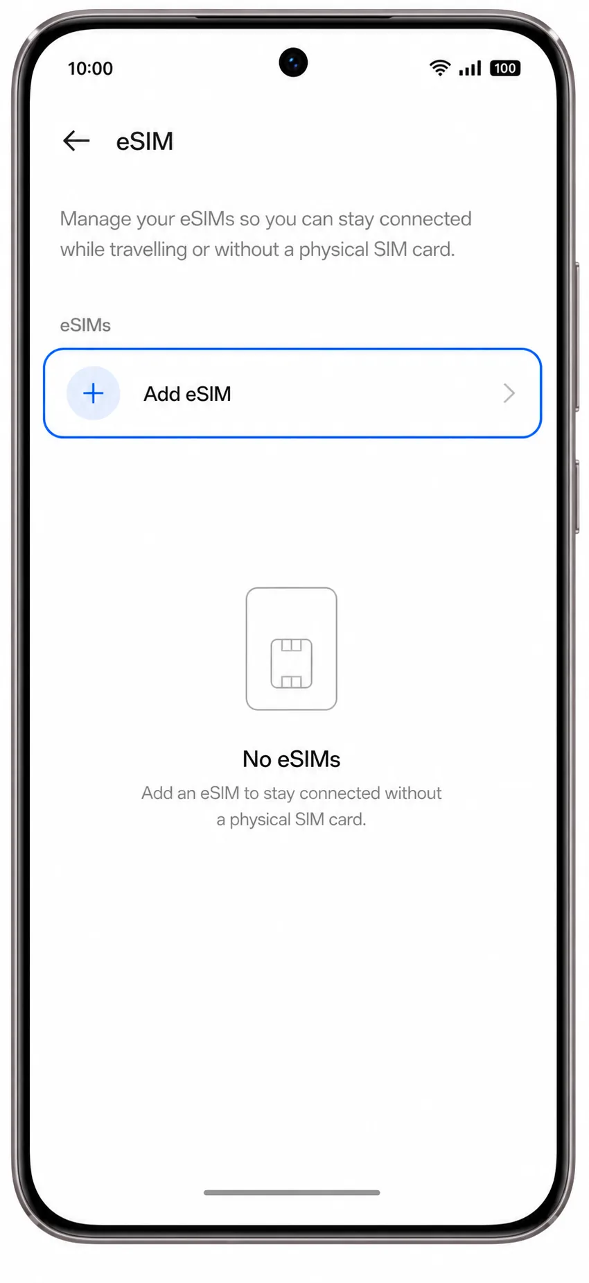 Oppo Reno 15 Pro Step 3: Add eSIM