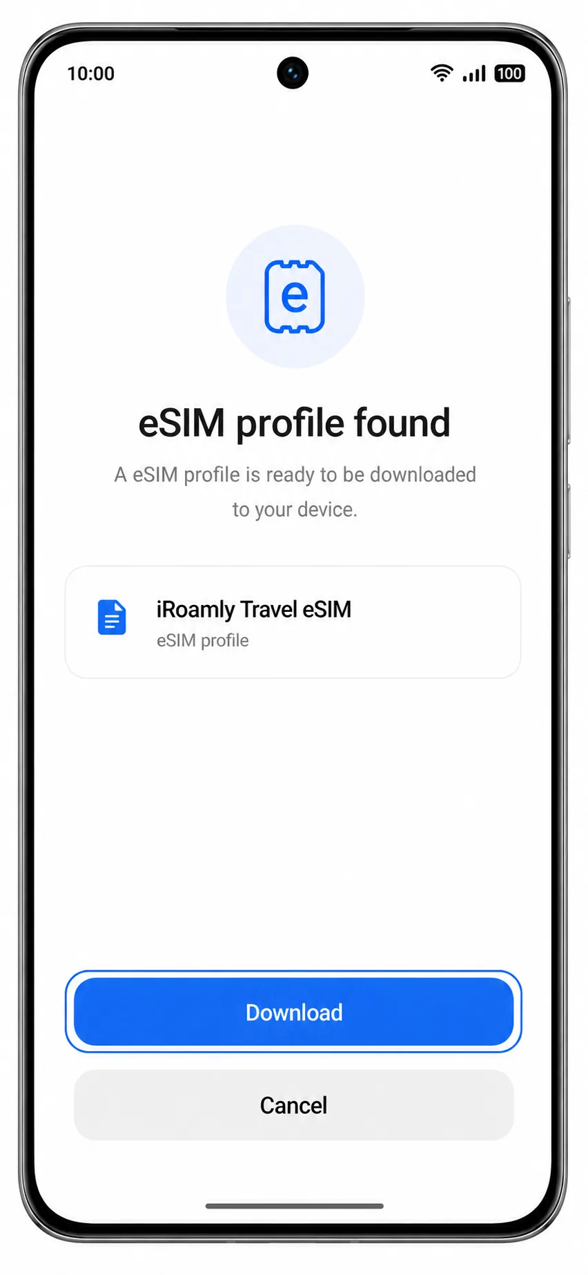 Oppo Reno 15 Pro Step 5: Download eSIM