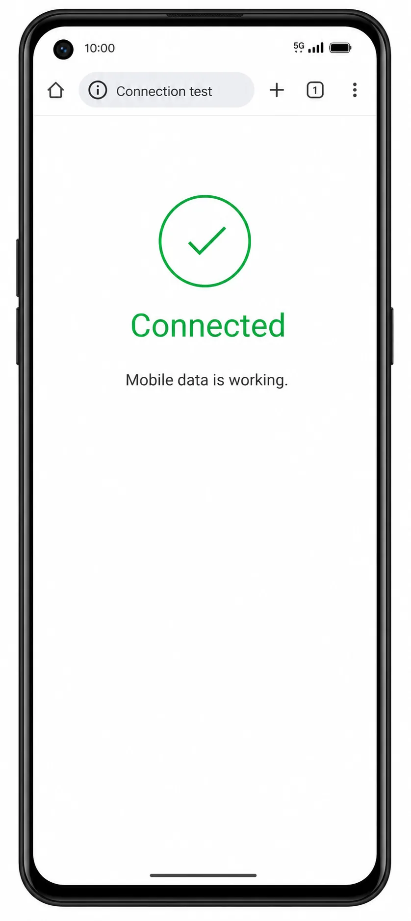 Oppo Reno 9A Step 16: Mobile data test completed Oppo Reno 9A Step 16: Mobile data test completed