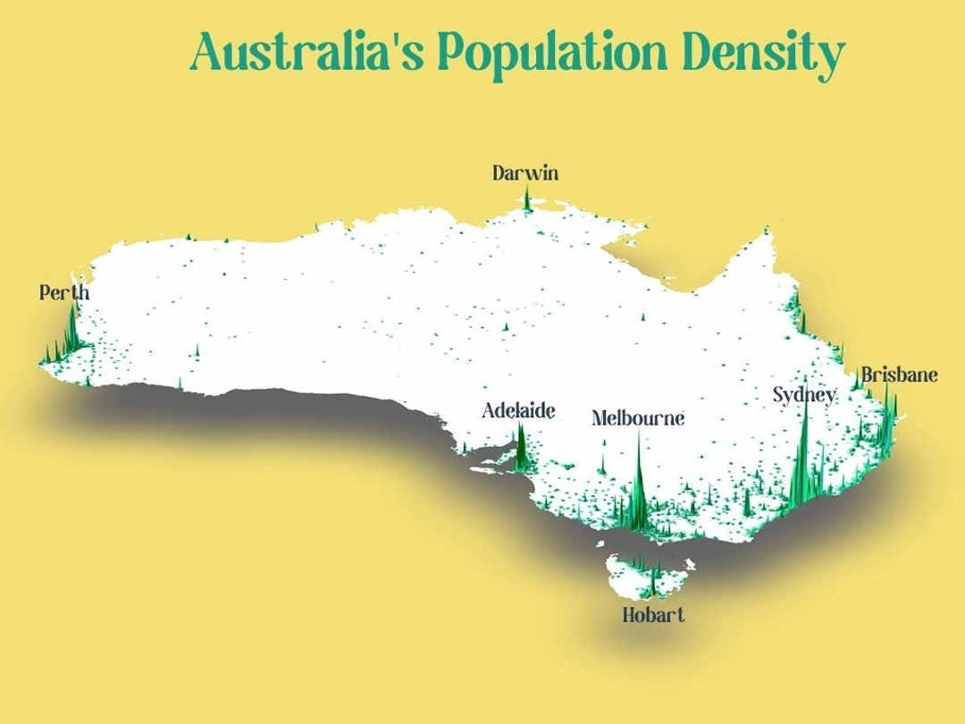 Population Density of Australia