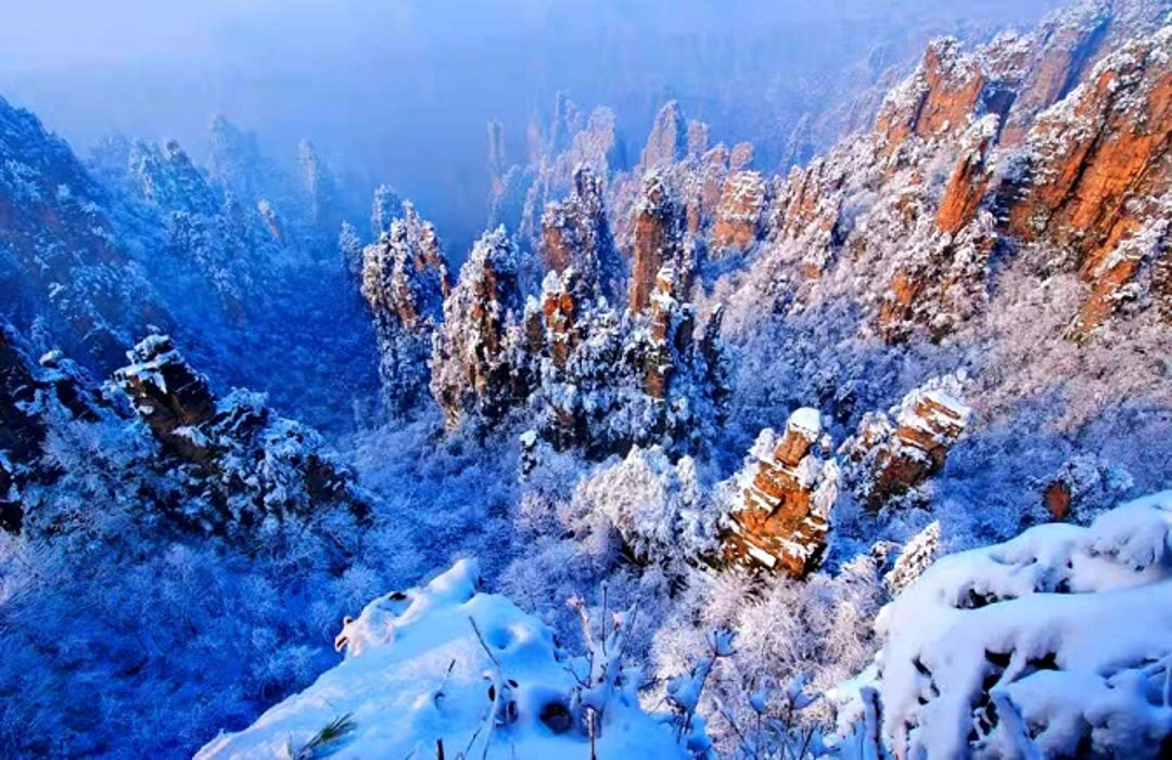 Snow in Zhangjiajie