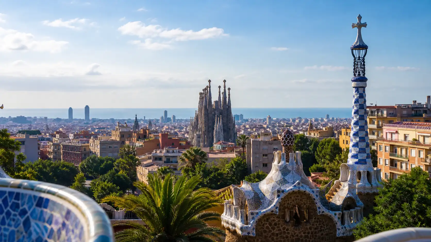 Barcelona skyline and Mediterranean light for a first Spain itinerary Barcelona skyline and Mediterranean light for a first Spain itinerary