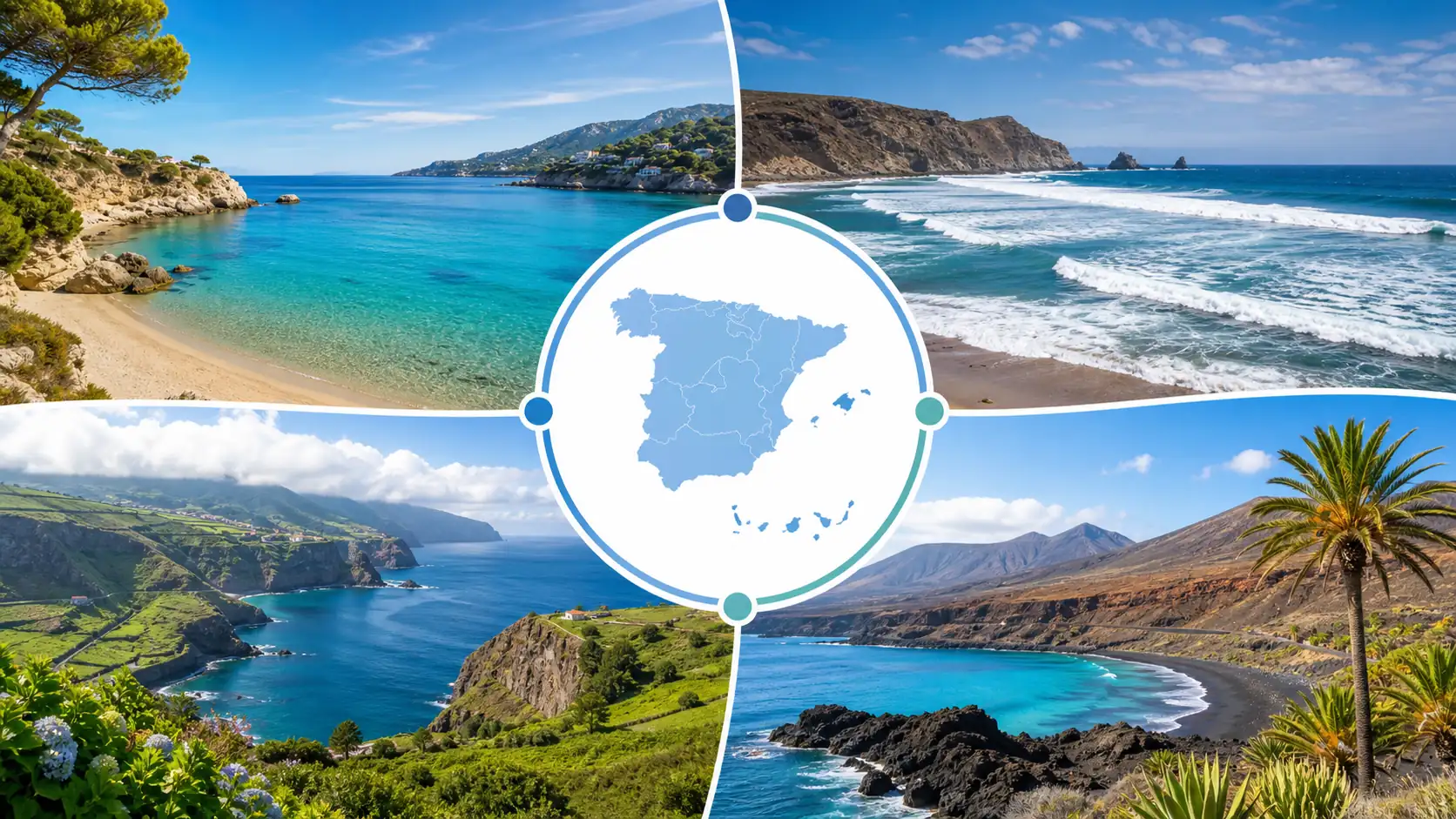 Comparison of Mediterranean Atlantic northern and Canary Islands coasts Comparison of Mediterranean Atlantic northern and Canary Islands coasts
