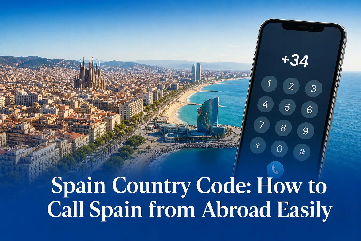 Spain Country Code how to call Spain from abroad cover Sampul kode negara Spanyol cara menelepon Spanyol dari luar negeri