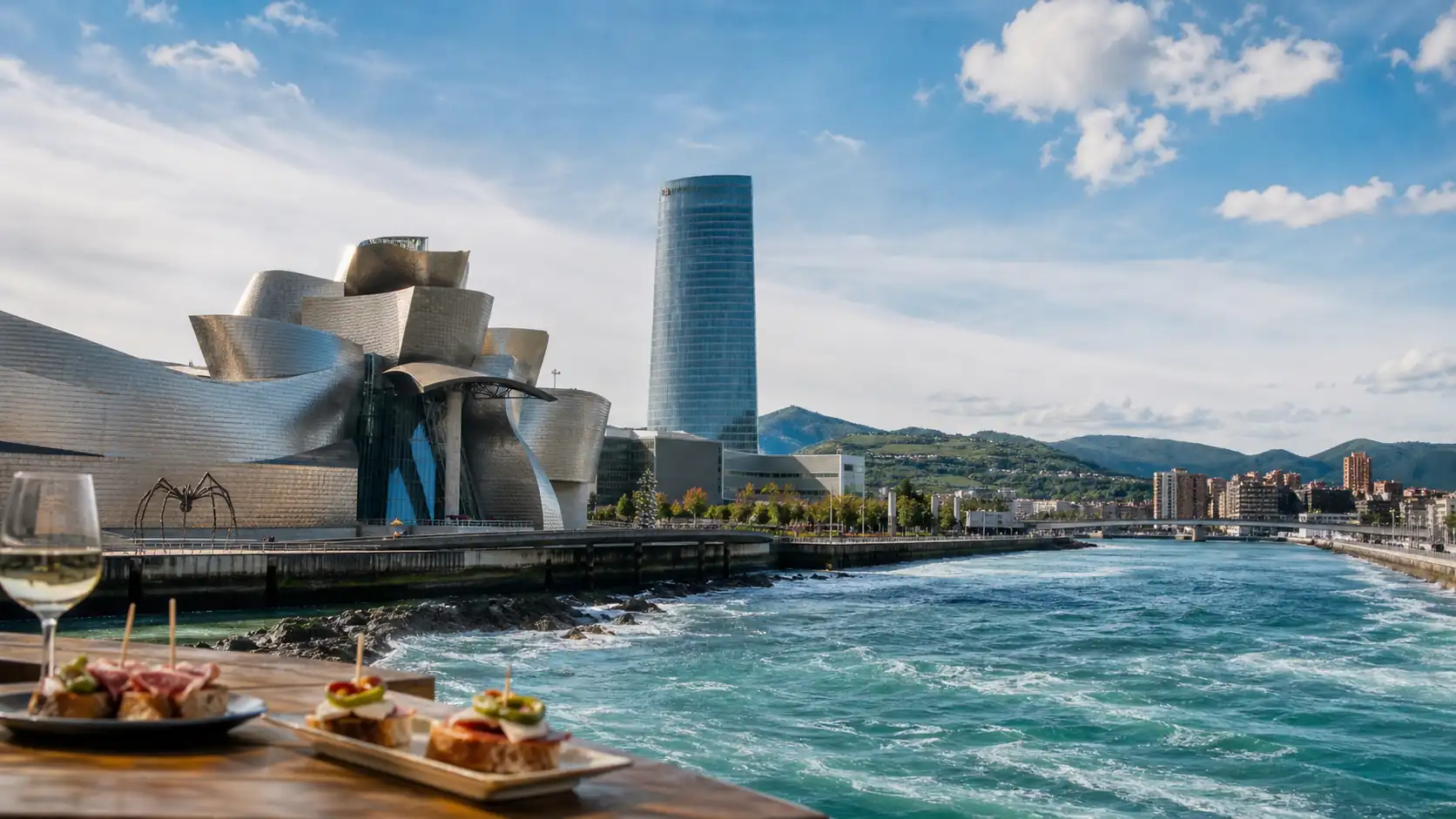 Northern Spain coast with Bilbao San Sebastian scenery and pintxos culture Northern Spain coast with Bilbao San Sebastian scenery and pintxos culture