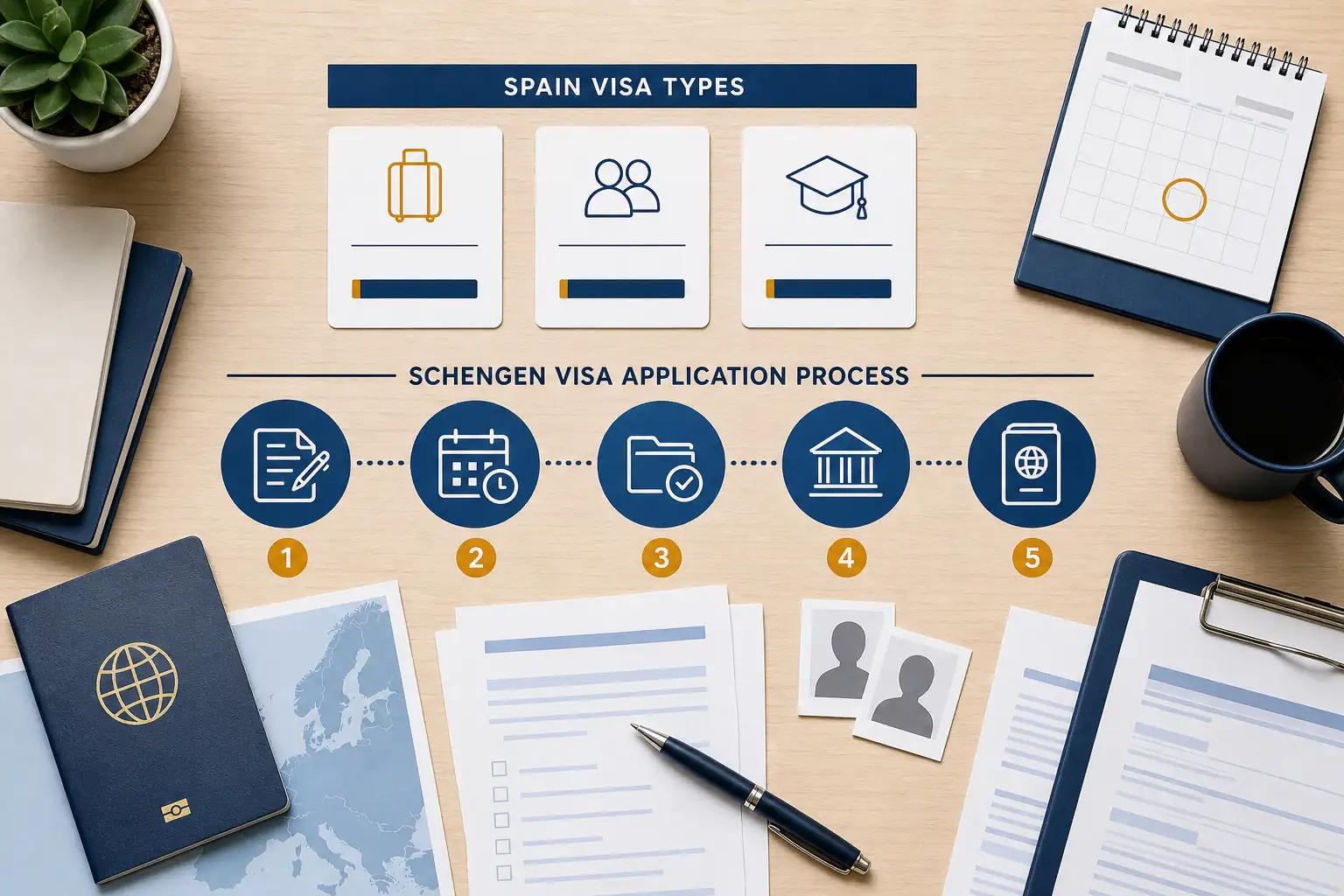 Spain visa categories and five-step Schengen visa application process Spain visa categories and five-step Schengen visa application process