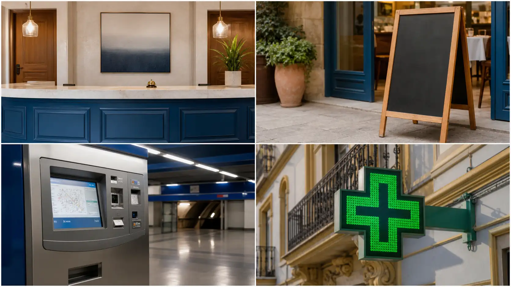 Hotel restaurant metro and pharmacy communication situations in Spain Hotel restaurant metro and pharmacy communication situations in Spain