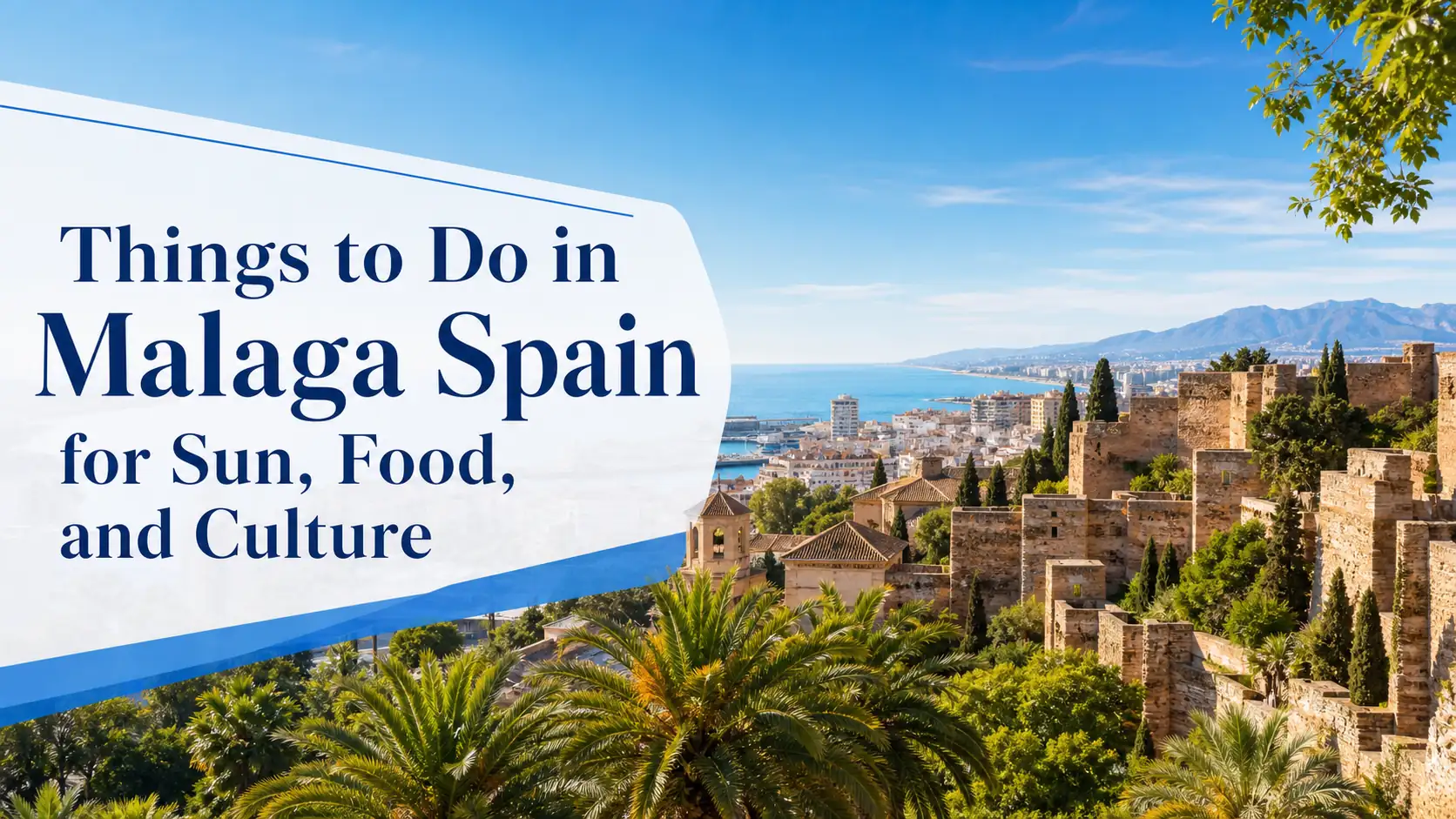 Things to Do in Malaga Spain for Sun and Culture cover image Titelbild für Unternehmungen in Malaga, Spanien, für Sonne und Kultur