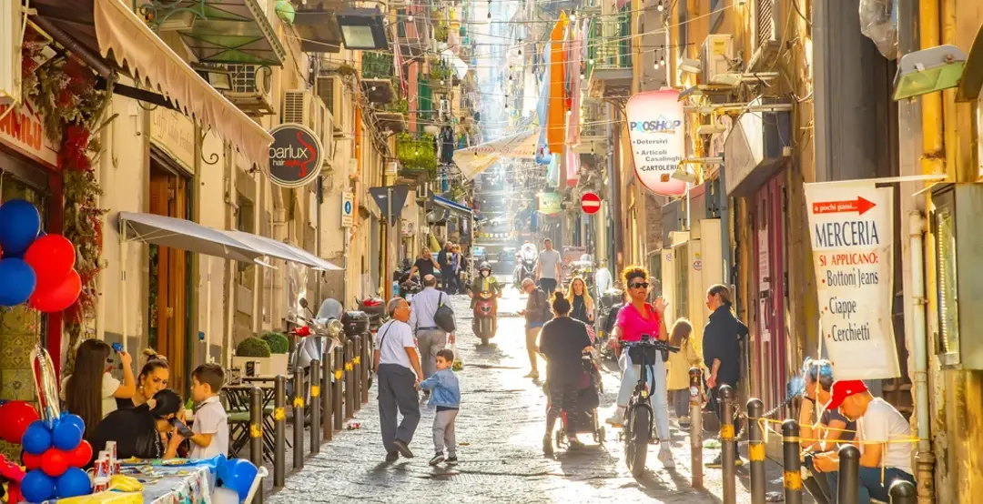 Vibrant Spaccanapoli Street