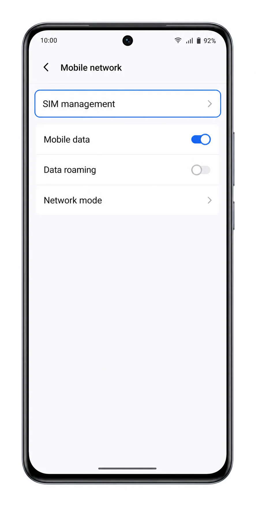 Vivo V40 lite Step 02: SIM management Vivo V40 lite Step 02: SIM management