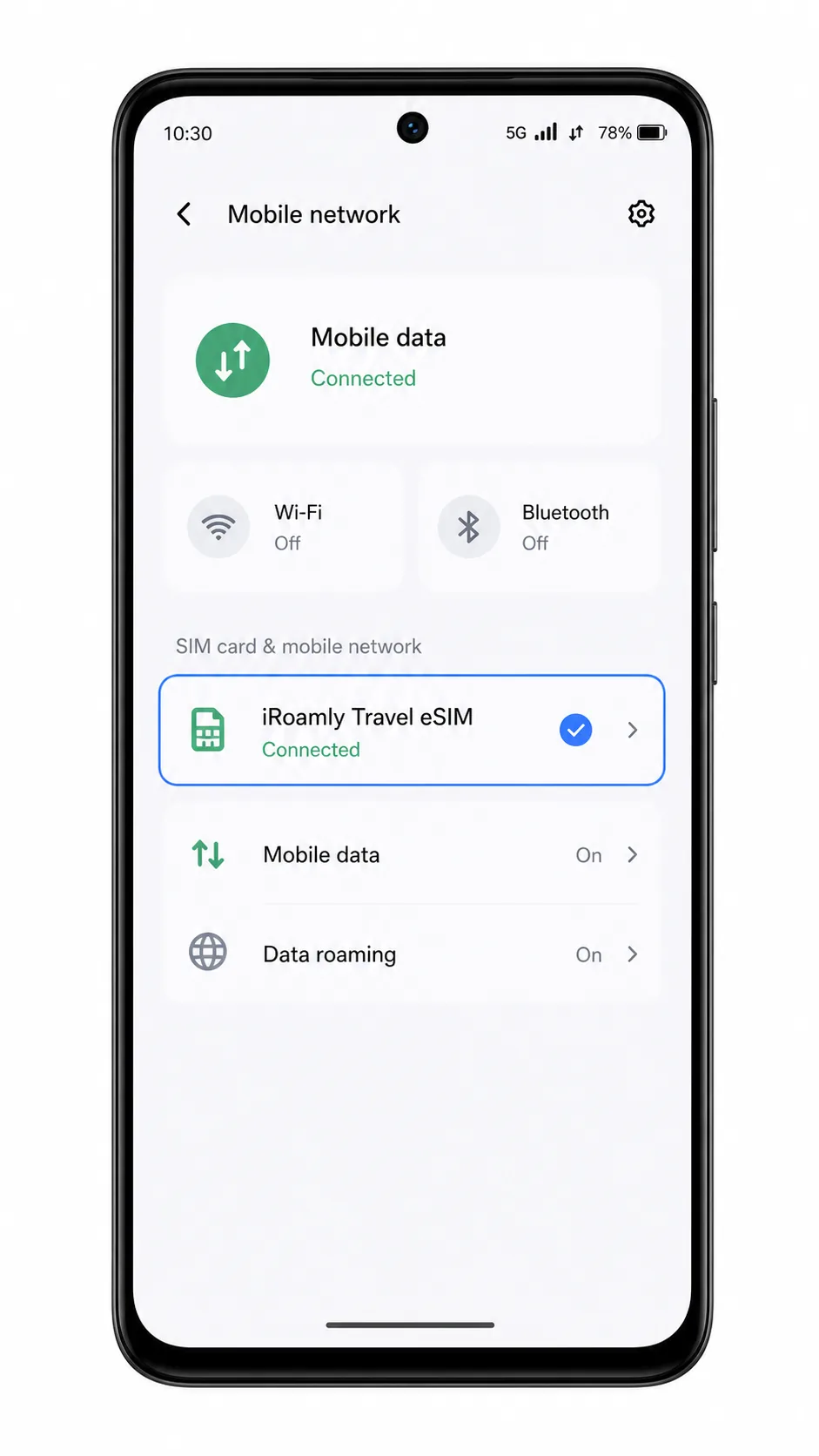 Vivo V40 lite Step 16: Connected travel data