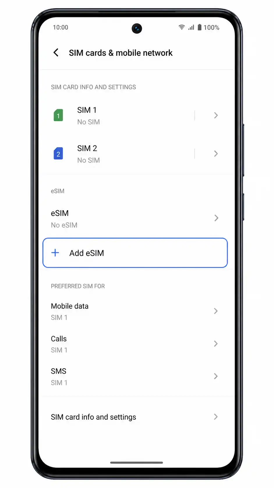 Vivo V40 SE Step 03: Add eSIM