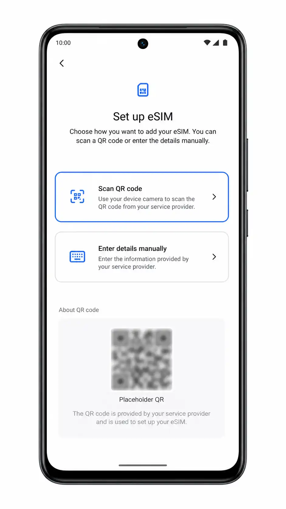 Vivo V40 SE Step 04: Scan QR code