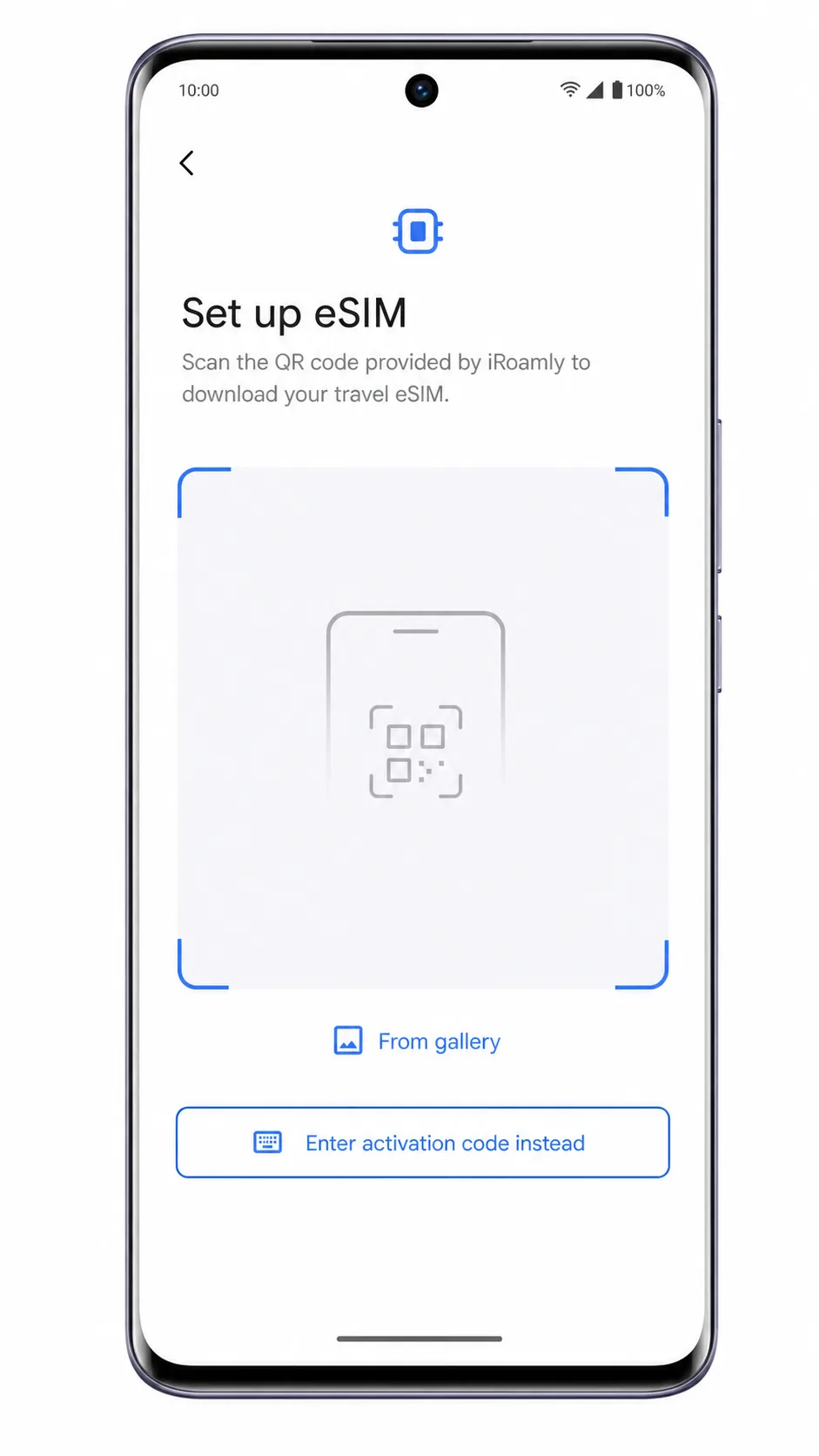Vivo V40 Step 06: Manual entry option